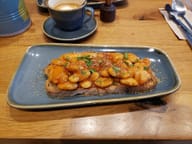 Tomato beans on toast — illustrative photograph