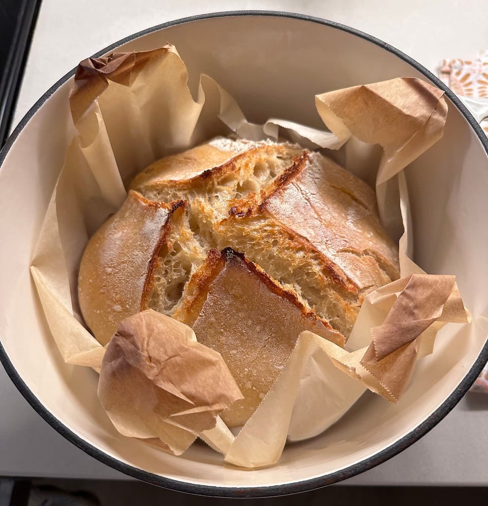 A slow Sunday sourdough — illustrative photograph